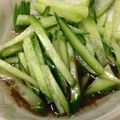 わいわいのオミチ's cooksnap of when they made もずく酢 きゅうりどっさりのせ.