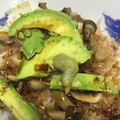 うさぎさん⭐️'s cooksnap of when they made アボカドとこんがりキノコのわさび丼.