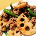 ハチワレねこ's cooksnap of when they made れんこんと豚バラ肉の味噌炒め.