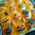 たにたーに's cooksnap of when they made ハロウィンパーティにカボチャのちぎりパン.