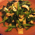 さささで？さささ's cooksnap of when they made 三つ葉と油揚げの炒め煮.