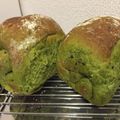 みぽりぃぬ's cooksnap of when they made パウンド型で焼く 簡単 抹茶山型パン.