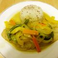 55tenko's cooksnap of when they made タイ料理：白身魚ソテーのグリーンカレー.
