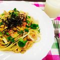 ＊ここまる＊'s cooksnap of when they made ありあわせ簡単和風スパゲティ.