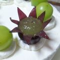 クック5R23AT☆'s cooksnap of when they made ぶどうの飾り切り.