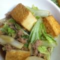 hina＆coMAM's cooksnap of when they made 簡単小鉢　厚揚げと白菜の肉あん♪.