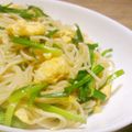 せんりゅう♪'s cooksnap of when they made 食感命☆ニラ玉そうめんチャンプルー.