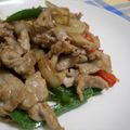 台所のノア's cooksnap of when they made 豚肉の色取り野菜炒め.