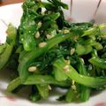 だいぽよ☆'s cooksnap of when they made 大根の間引き菜で…胡麻あえ.