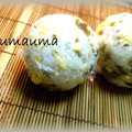 もこデリ's cooksnap of when they made ✿ザーサイとマヨ卵のおにぎりちゃん✿.