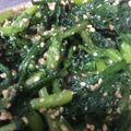 ふぅちゃん's cooksnap of when they made 春菊の胡麻和え♡.