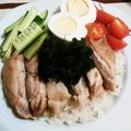 イポポタム777's cooksnap of when they made 海南チキンライス風 簡単ごはん.