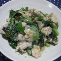 miyuki12's cooksnap of when they made ☆わけぎと豚肉とわかめのぬた炒め☆.