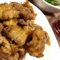 selfcooker's cooksnap of when they made オーブンで「豚の竜田焼き　カレー風味」.