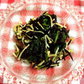 riramuhffy's cooksnap of when they made きのこ＊ほうれん草＊ひじき　さっぱり和え.