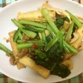 メイジももんじゃ's cooksnap of when they made 小松菜と豚挽き肉の味噌炒め.