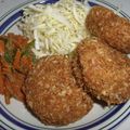 てる坊's cooksnap of when they made 肉味噌で揚げないコロッケ　お弁当のおかず.