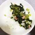 ayakapo's cooksnap of when they made 大根の葉とベーコン炒め.