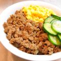 annnnn's cooksnap of when they made 焼肉のたれでﾐﾝﾁの焼肉丼。.