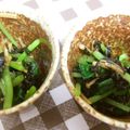 しおかつを's cooksnap of when they made 春の味～葉わさびのなめたけ和え！.