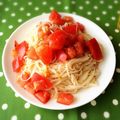 ＊☆とうふ☆＊'s cooksnap of when they made 【そうめん】トマトの冷製カッペリーニ？.