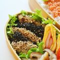 どんぴんたん's cooksnap of when they made ゴマ衣でおもてなし風♪＊さんまの蒲焼き＊.