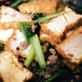 ももんぬぬ's cooksnap of when they made 簡単!!厚揚げと小松菜の挽肉炒め.