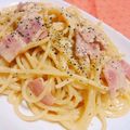 太鼓笛's cooksnap of when they made 豆乳と全卵で作る✿絶品カルボナーラ✿.