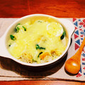 ともみ917's cooksnap of when they made ほうれん草とゆで卵のグラタン.