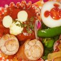 あやとろ's cooksnap of when they made 簡単キャラ弁☆丸型だけでミッキーのり弁★.
