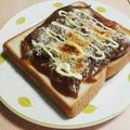 あさここなっつ's cooksnap of when they made 残ったハヤシライスでトースト.