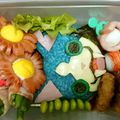 peruru202's cooksnap of when they made 妖怪ウォッチキャラ弁♡ガブニャン♡.