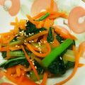 みぽぴぽ's cooksnap of when they made ビタミンACE♡小松菜と人参のきんぴら.