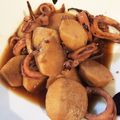 聞き耳's cooksnap of when they made 超カンタン！イカと里芋のにもの.