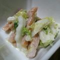 え～にょ's cooksnap of when they made 男の手料理♪富有柿と白菜deサラダ.