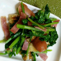みっちゃん・な's cooksnap of when they made 蕪(かぶら)菜と油揚げとベーコンの煮浸し.