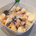 翔ちゃん心ちゃん's cooksnap of when they made 柿、梨、さつまいものヨーグルトサラダ.