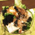 8ｕｓａｕｓａ8's cooksnap of when they made 揚げ玉＆豆腐＆アボカドの簡単麺つゆサラダ.