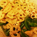 ☆akki～☆'s cooksnap of when they made 楽々おつまみ♬蓮根とシシトウの甘辛炒め。.
