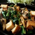 momoazeru's cooksnap of when they made 超カンタン！厚揚げ・にら・舞茸で一品♪.