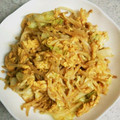 あおかぽ's cooksnap of when they made ★もやしとｷｬﾍﾞﾂのﾏﾖ玉子炒め★.