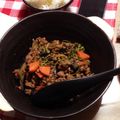 かすぴょ's cooksnap of when they made ☆ご飯がススム！豆苗と茄子の肉味噌炒め☆.