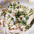 maaaaami25's cooksnap of when they made かいわれ大根と鶏の梅肉マヨネーズあえ.