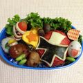 やすけもじょ's cooksnap of when they made ニンニンジャー＊キャラ弁＊お寿司.