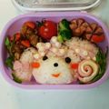 tmomomom's cooksnap of when they made キャラ弁 ぼんぼんりぼん.