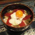ジョングレ's cooksnap of when they made お刺身漬け丼めかぶ温玉のせ♪.