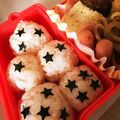 myamm's cooksnap of when they made キャラ弁　ドラゴンボール　おにぎり.
