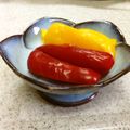 昇父さん's cooksnap of when they made 赤パプリカとキューリのぬか漬け.