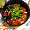 locusttree's cooksnap of when they made ✿マグロの漬け丼ぶり～✿.