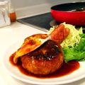 ぽむぽむ★'s cooksnap of when they made 裏わざ( ^ω^ )氷入りハンバーグ♡.